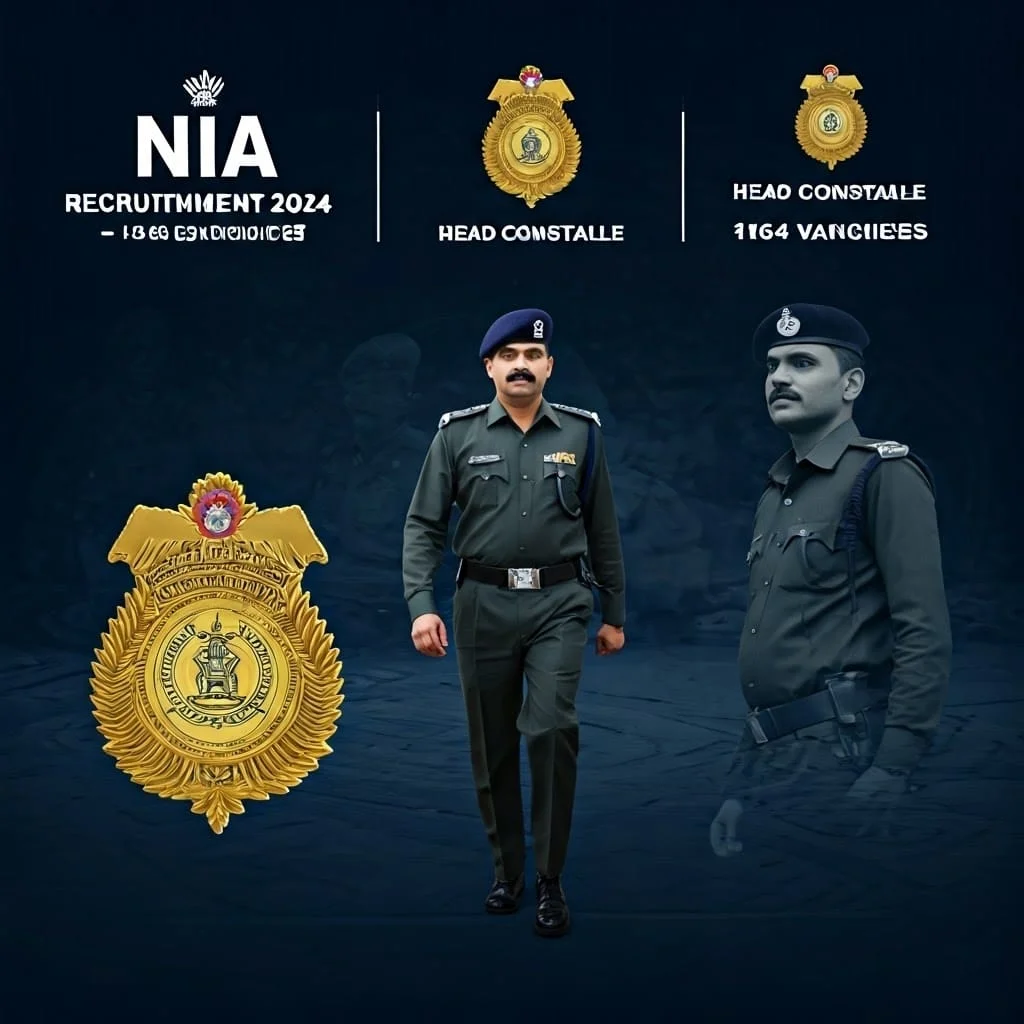NIA ನೇಮಕಾತಿ 2024 – ASI, ಹೆಡ್ ಕಾನ್ಸ್ಟೇಬಲ್ ಮತ್ತು SI ಹುದ್ದೆಗಳಿಗಾಗಿ 164 ನೇಮಕಾತಿ ಅವಕಾಶ